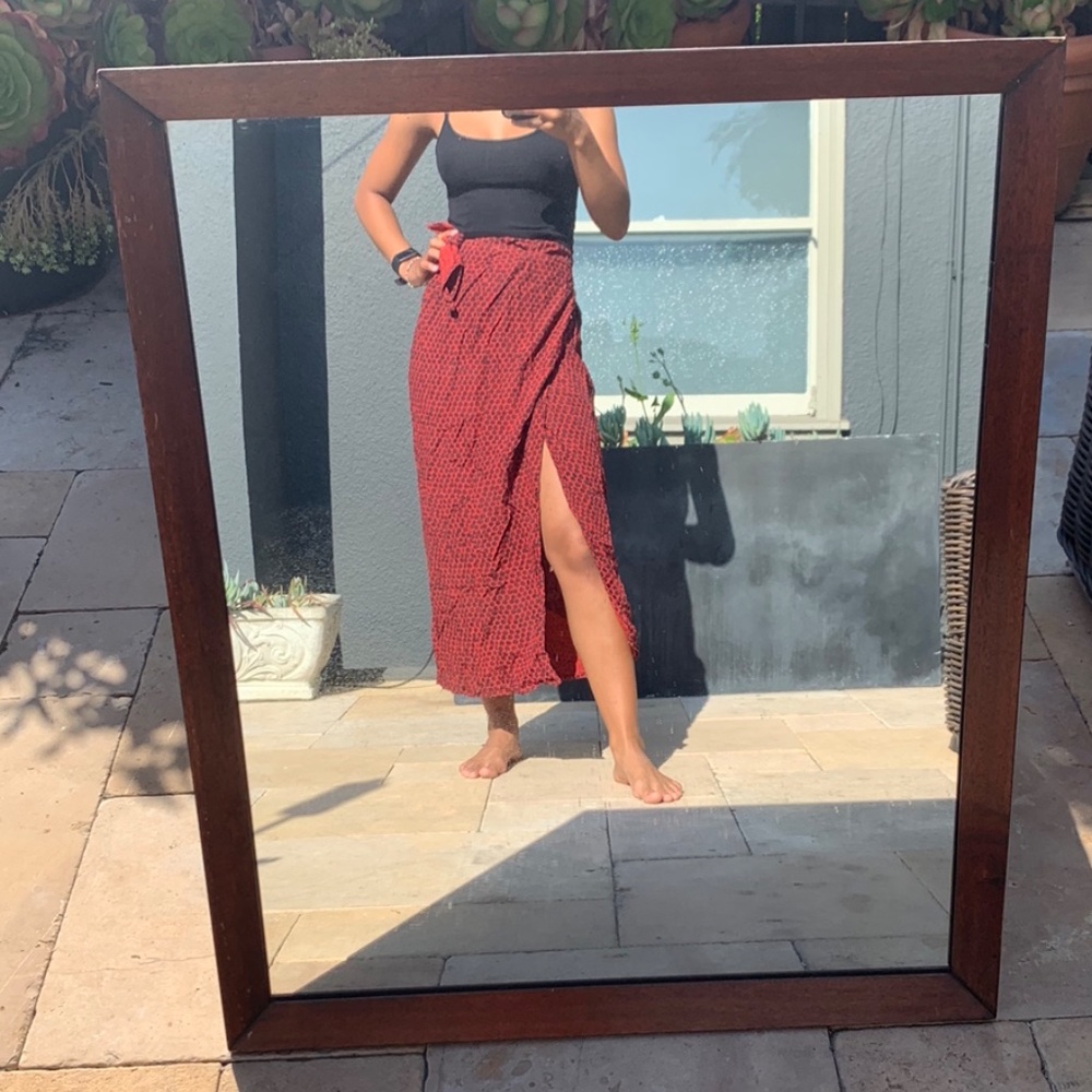 midi or full length wrap skirt silk DKNY